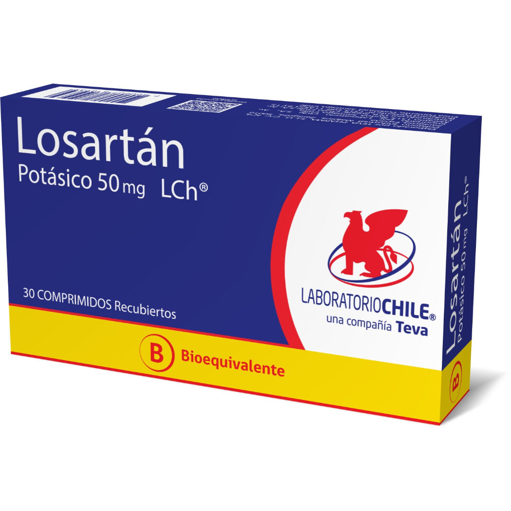 Losartán (B) 50mg 30 Comprimidos
