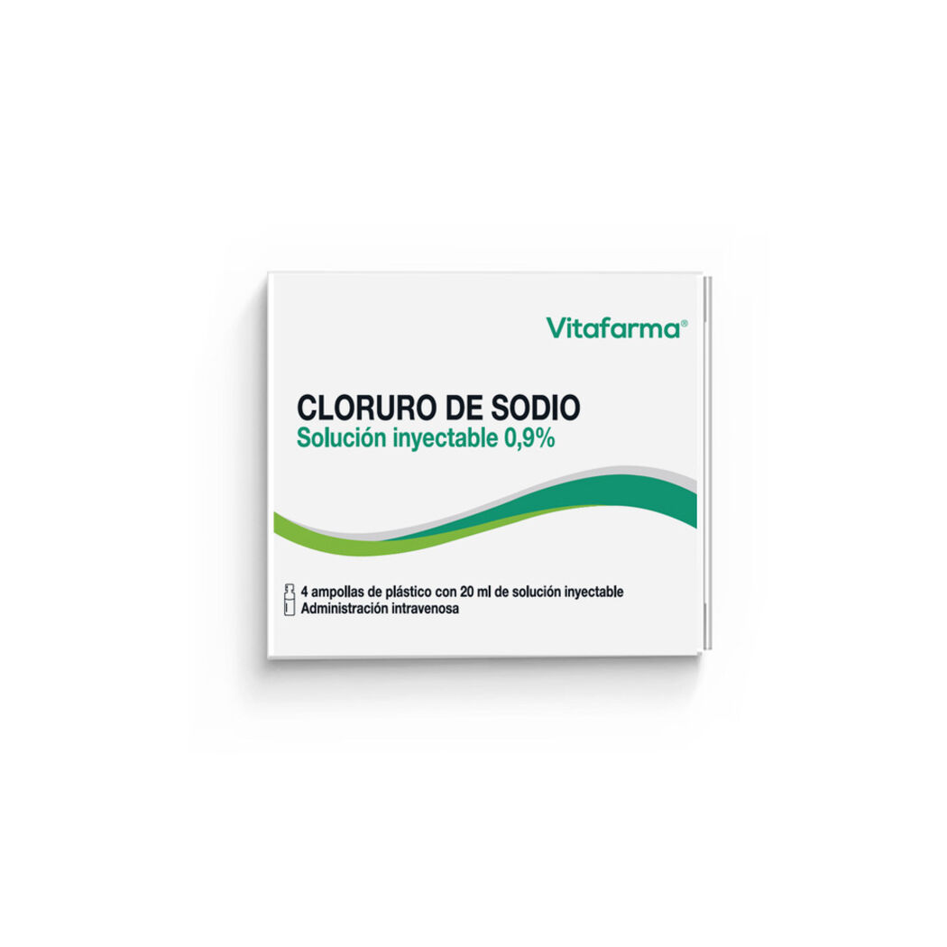 Cloruro de Sodio 0.9% 20ml Inyectable 4 Ampollas