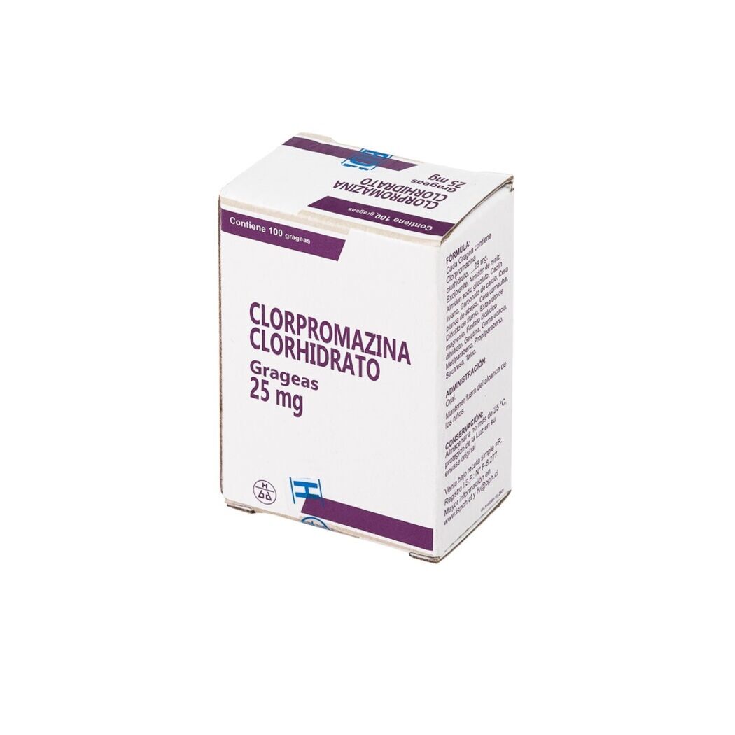 Clorpromazina 25mg 100 Comprimidos
