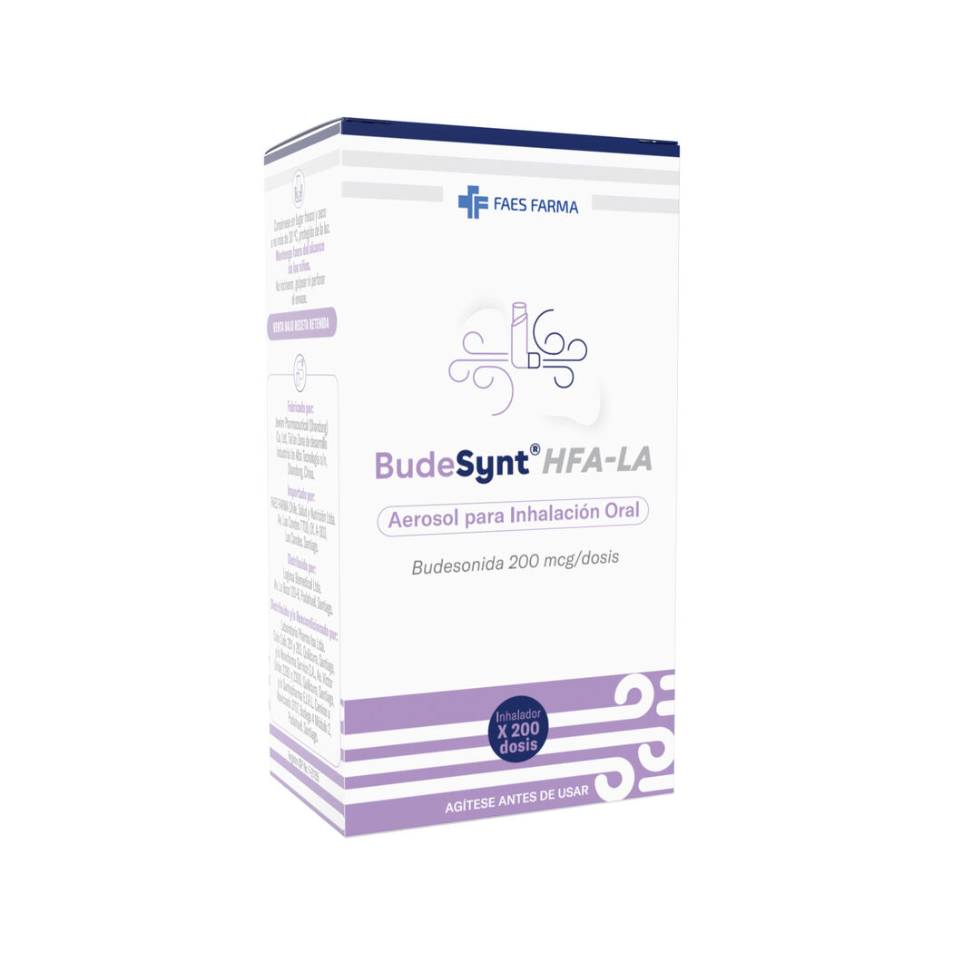 Budesynt HFA-LA Budesonida 200mcg Inhalador 200 Dosis