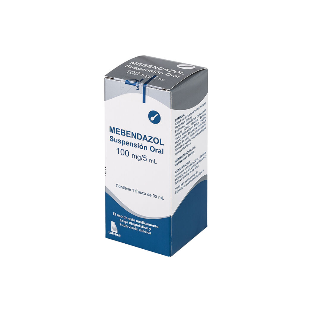Mebendazol 100mg/5ml Jarabe 35ml