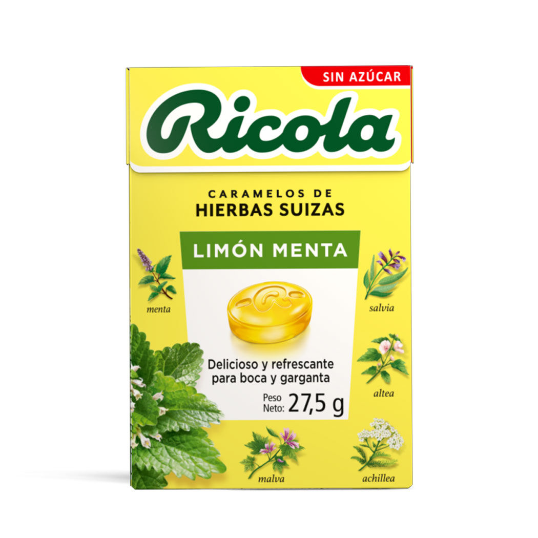 Ricola Sin Azúcar Box Limón Menta 27,5g