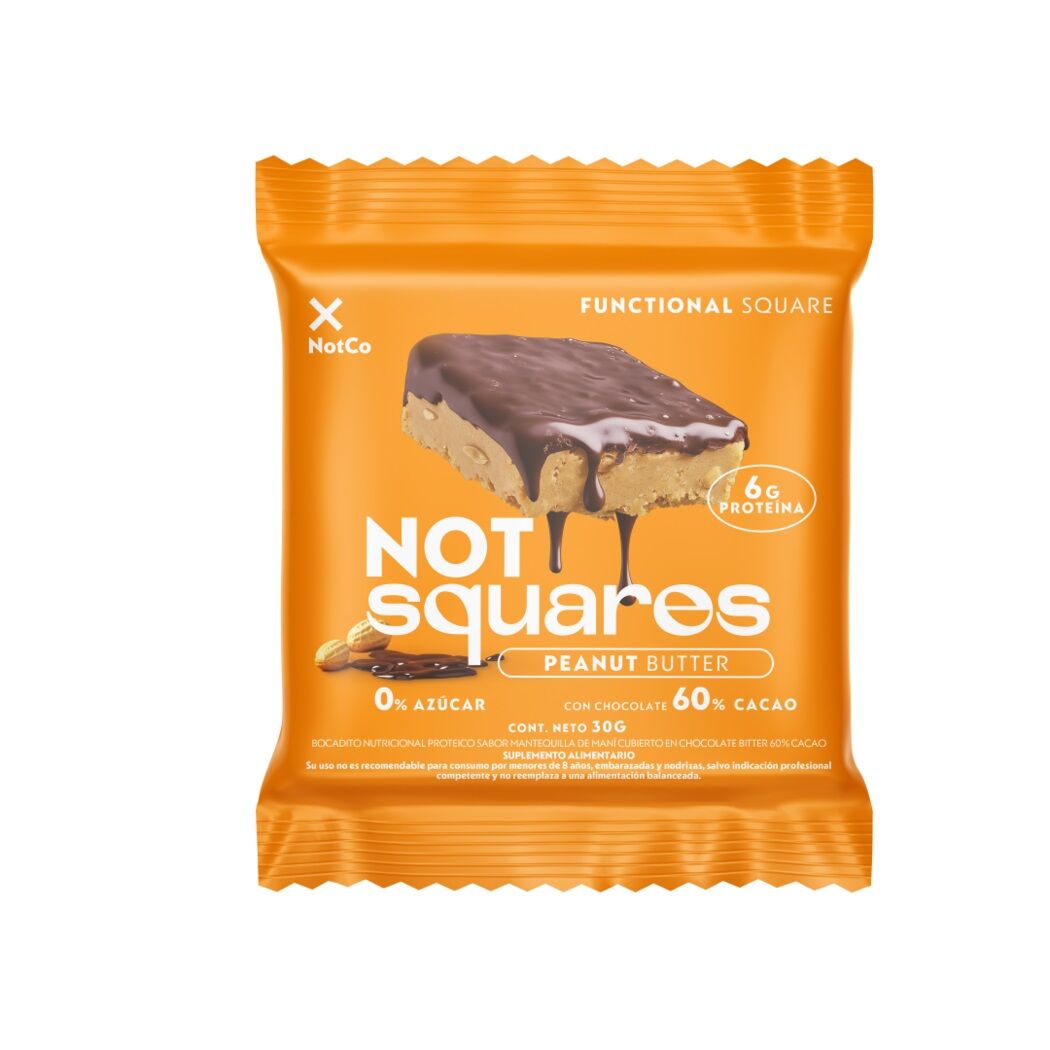 Barra Proteína NotSquare Mantequilla de Maní 30g