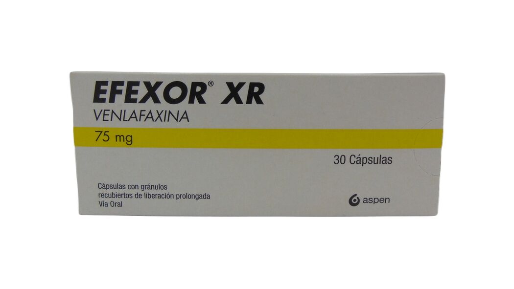 Efexor XR (R) Venlafaxina 75mg 30 Cápsulas