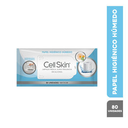 Cell Skin Papel Higiénico Húmedo 80 unidades