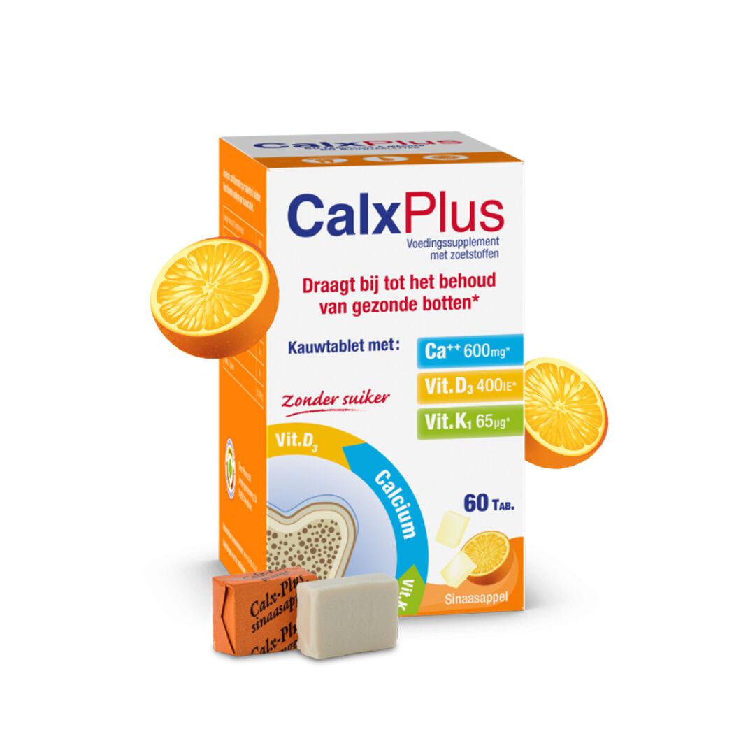 Calxplus Sabor Naranja 60 Comprimidos Masticables