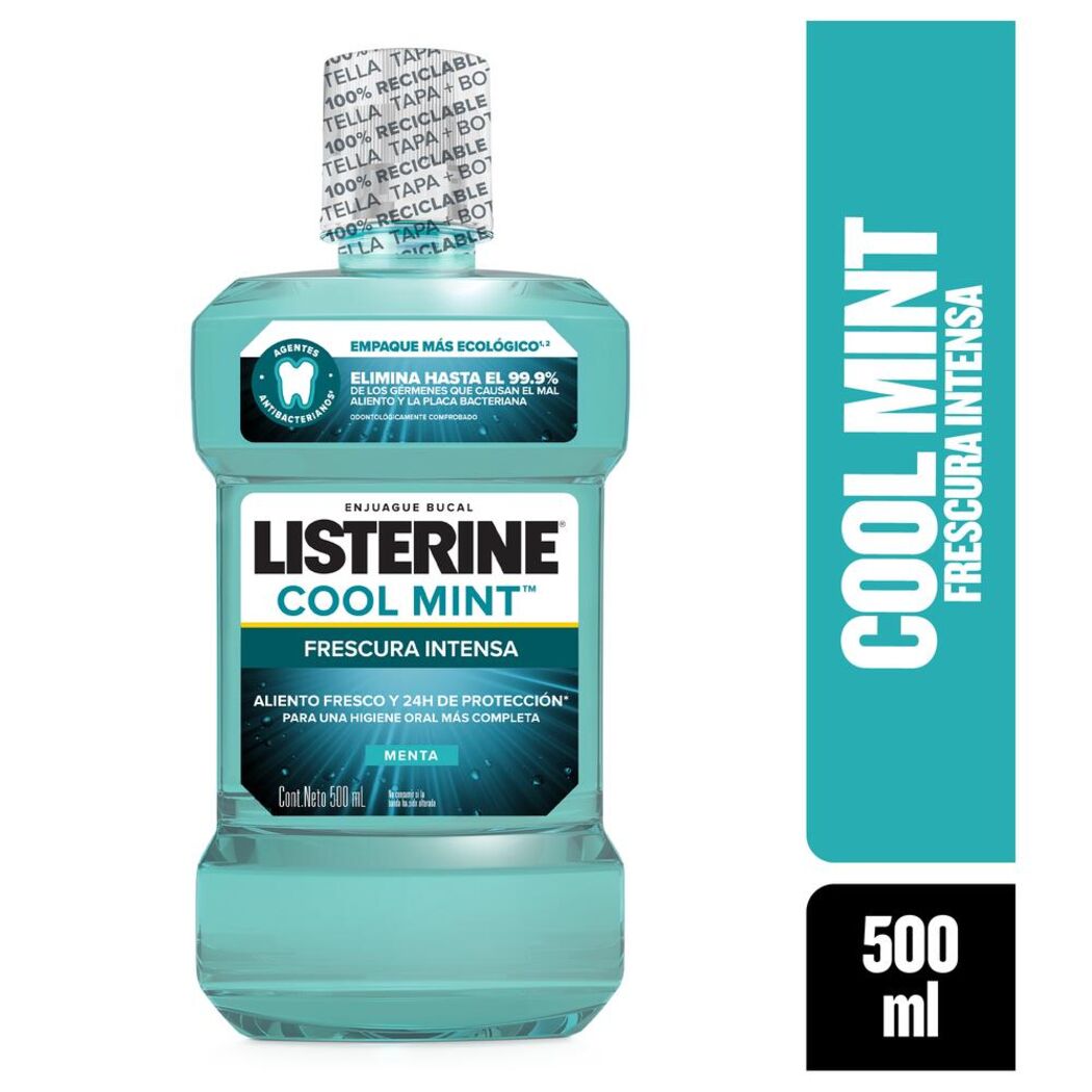 Enjuague Bucal LISTERINE® Cool Mint 500ml