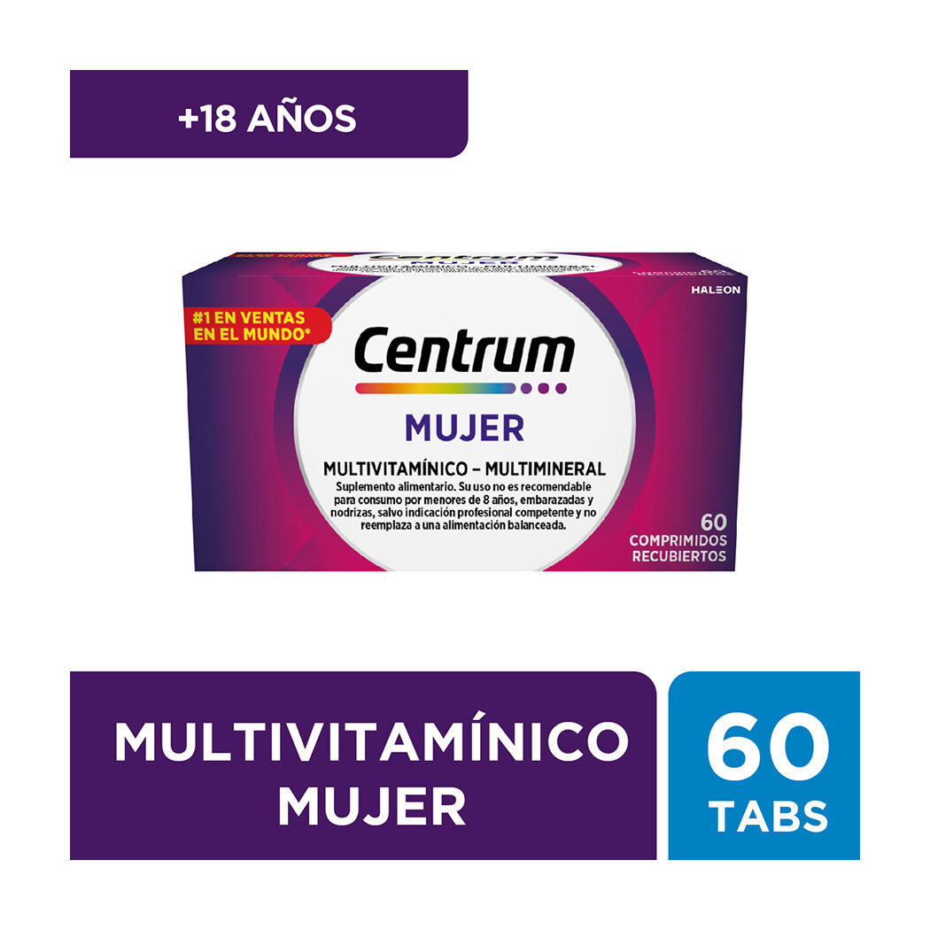 Centrum Mujer Multivitamínico 60 Comprimidos