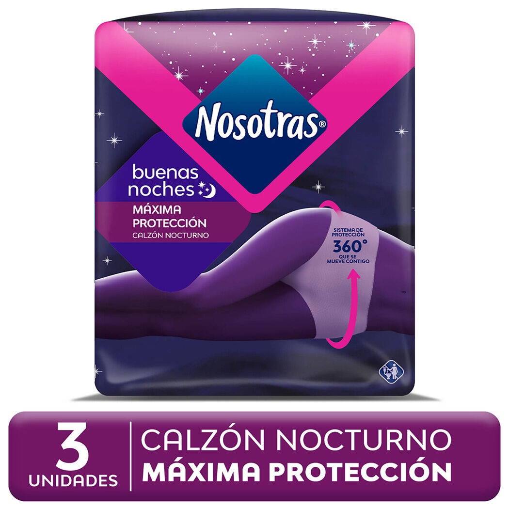 Calzón Nocturno 12 X 3 - Talla M