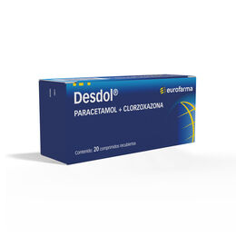 Desdol Paracetamol / Clorzoxazona 20 Comprimidos Recubiertos