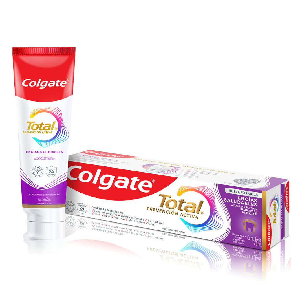 Pasta Dental Colgate Total Encías Saludables con Flúor 75ml