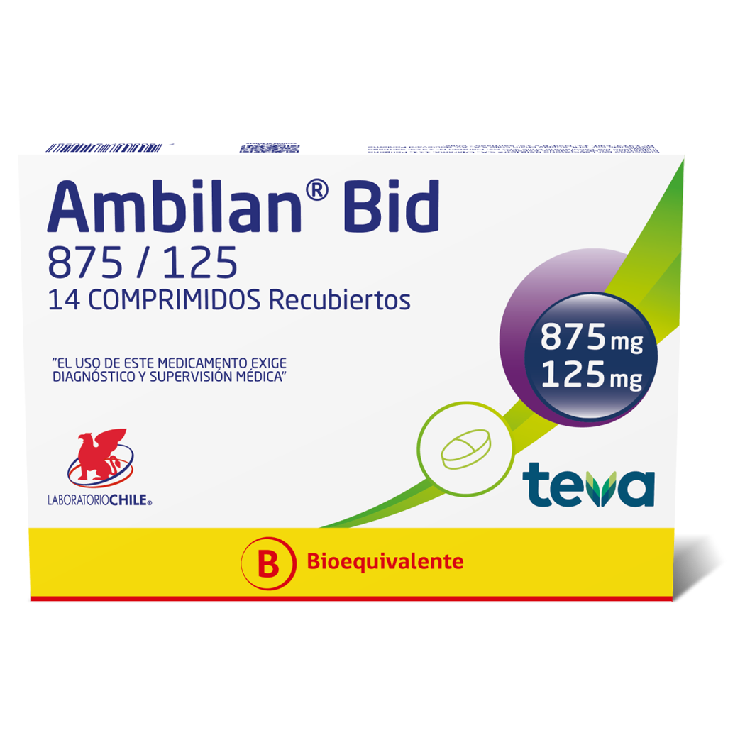 Ambilan Bid (B) 875/125 14 Comprimidos Recubiertos