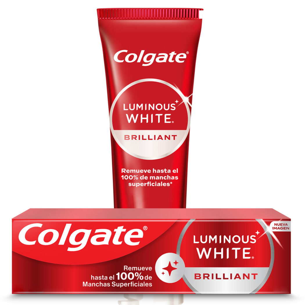 Pasta Dental Colgate Luminous White Brillant 75ml 2 Unidades