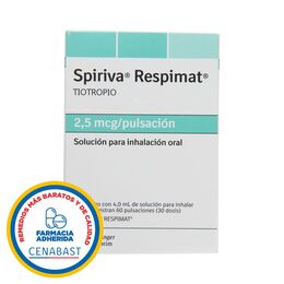 Spiriva Respimat Tiotropio 2.5mcg Inhalación 30 Dosis - Cenabast