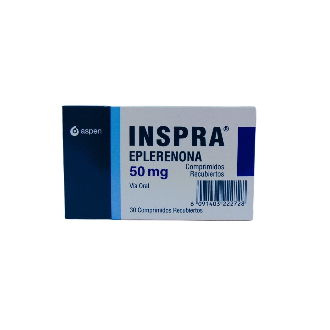 Inspra Esplerenona 50mg 30 Comprimidos Recubiertos