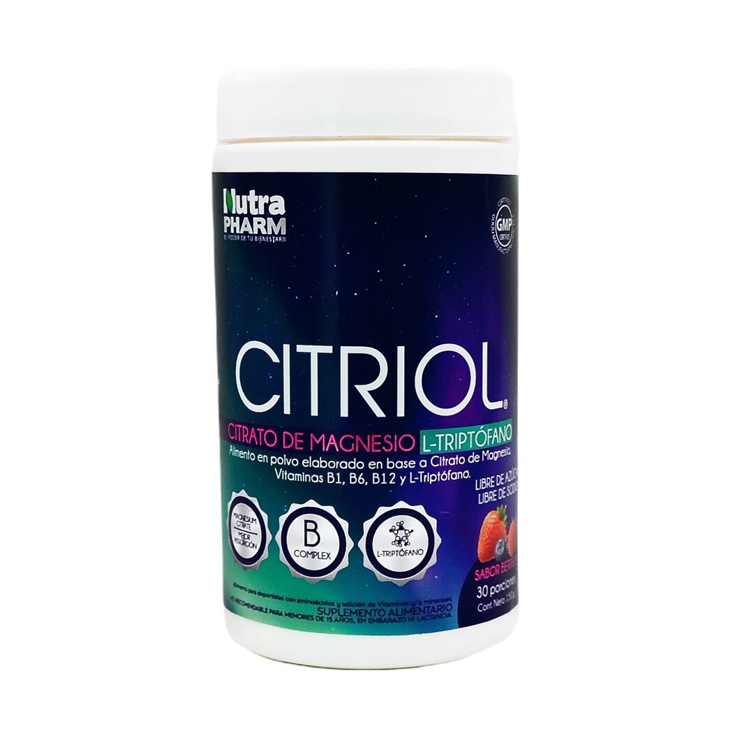 Citriol L-Triptofano Magnesio Citrato Berries Complejo B 30 Porciones