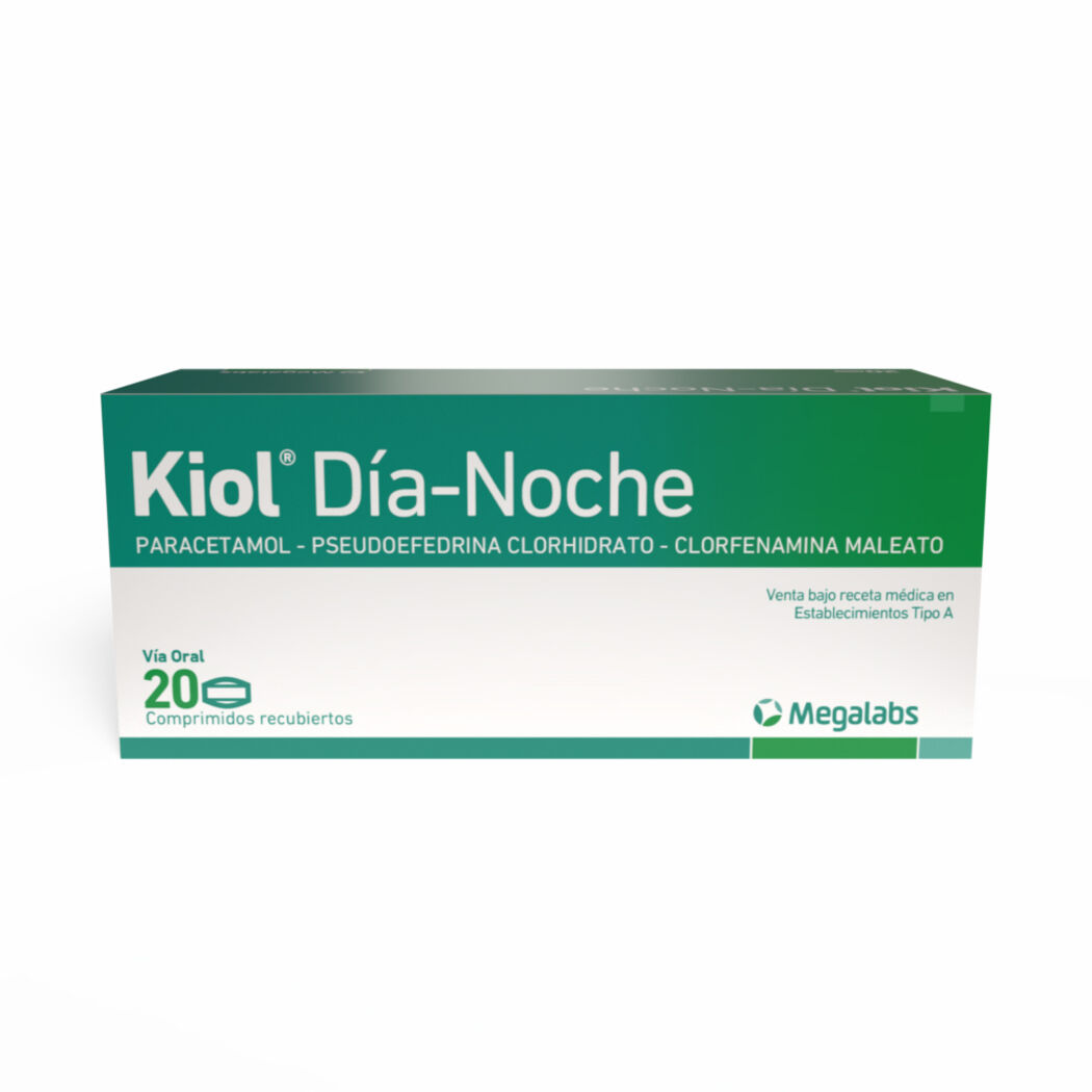 Kiol Antigripal Día-Noche Paracetamol 20 Comprimidos Recubiertos