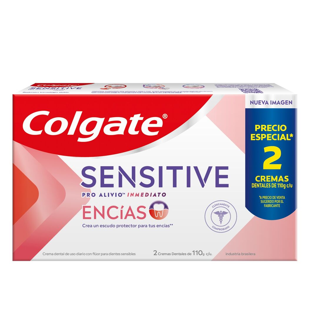 Set Crema Dental Sensitive Pro Alivio Inmediato 110g