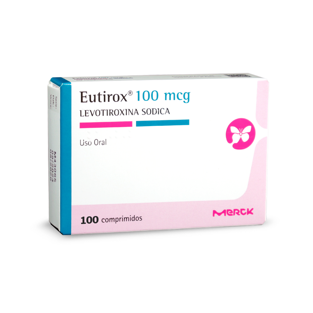 Eutirox (R) Levotiroxina 100mcg 100 Comprimidos