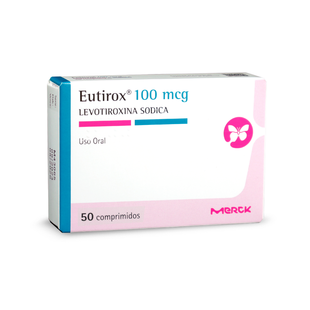 Eutirox (R) Levotiroxina 100mcg 50 Comprimidos