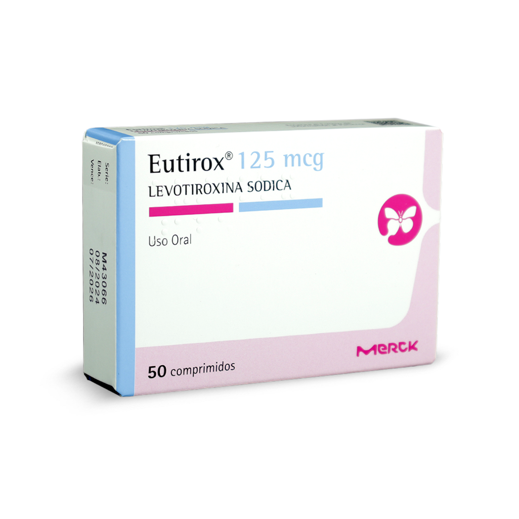 Eutirox (R) Levotiroxina 125mcg 50 Comprimidos