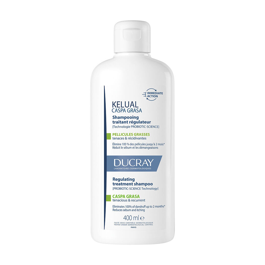 Ducray Kelual Squanorm Shampoo Caspa Grasa 400ml
