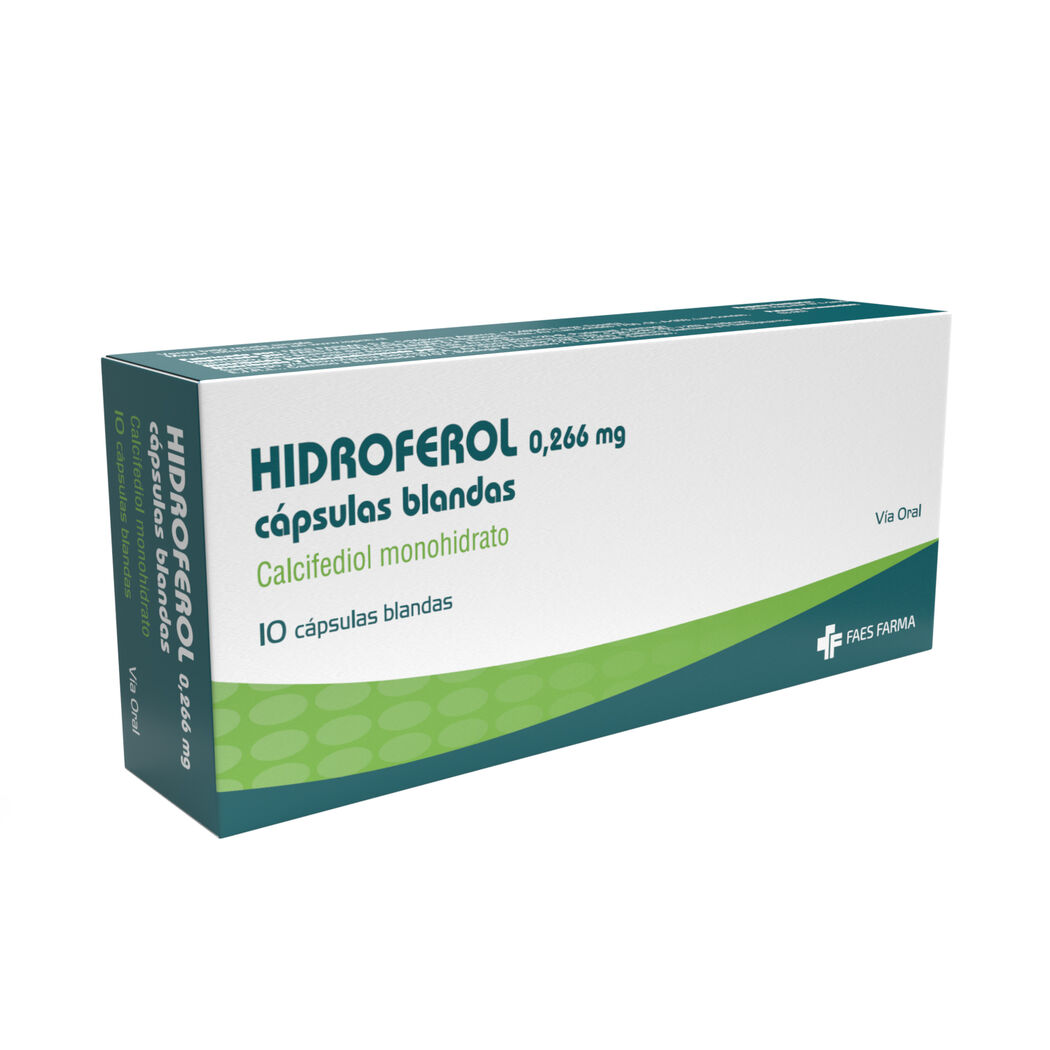 Hidroferol Calcifediol 0.266mg 10 Cápsulas Blandas