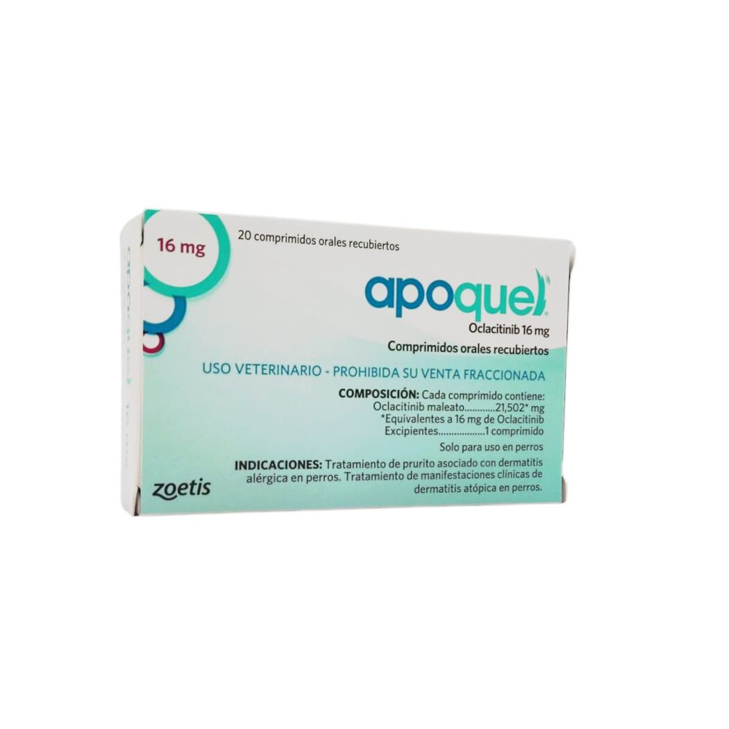 Apoquel Oclacitinib 16g 20 Comprimidos Recubiertos