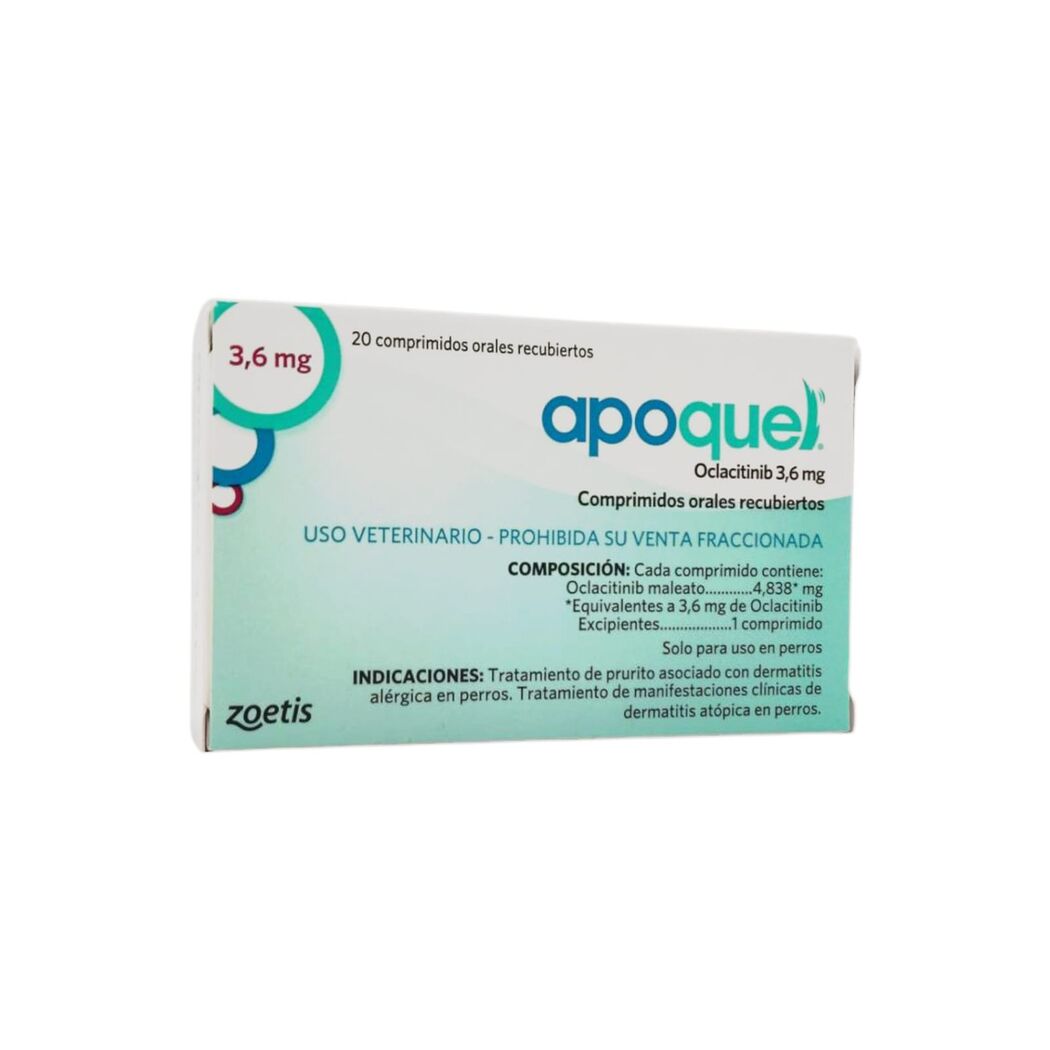 Apoquel Oclacitinib 3.6g 20 Comprimidos