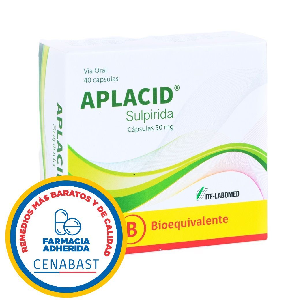Aplacid (B) Sulpirida 50mg 40 Cápsulas - Cenabast