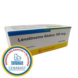 Levotiroxina (B) 100mcg 100 Comprimidos - Cenabast