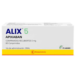 Alix (B) Apixaban 5mg 60 Comprimidos Recubiertos
