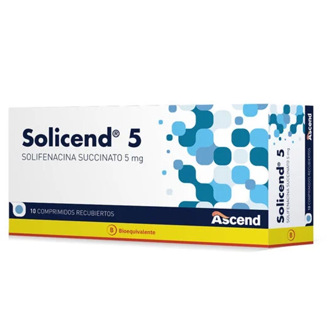 Solicend (B) Solifenacina 5mg 10 Comprimidos Recubiertos