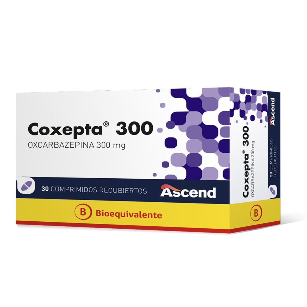 Coxepta (B) Oxcarbazepina 300mg 30 Comprimidos Recubiertos
