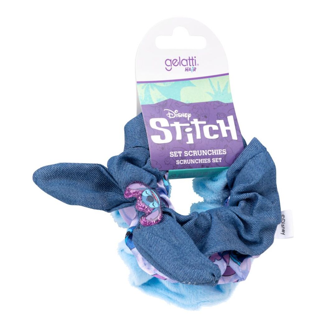 Set 3 Scrunchies Niña Stitch