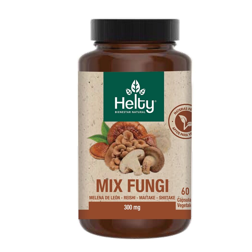 Helty Hongos Adaptógenos Mix Fungi 60 Cápsulas