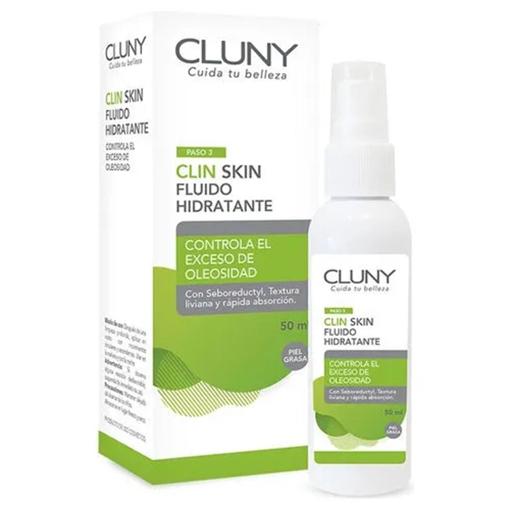 Fluido Hidratante Facial Cluny Clin Skin 50ml