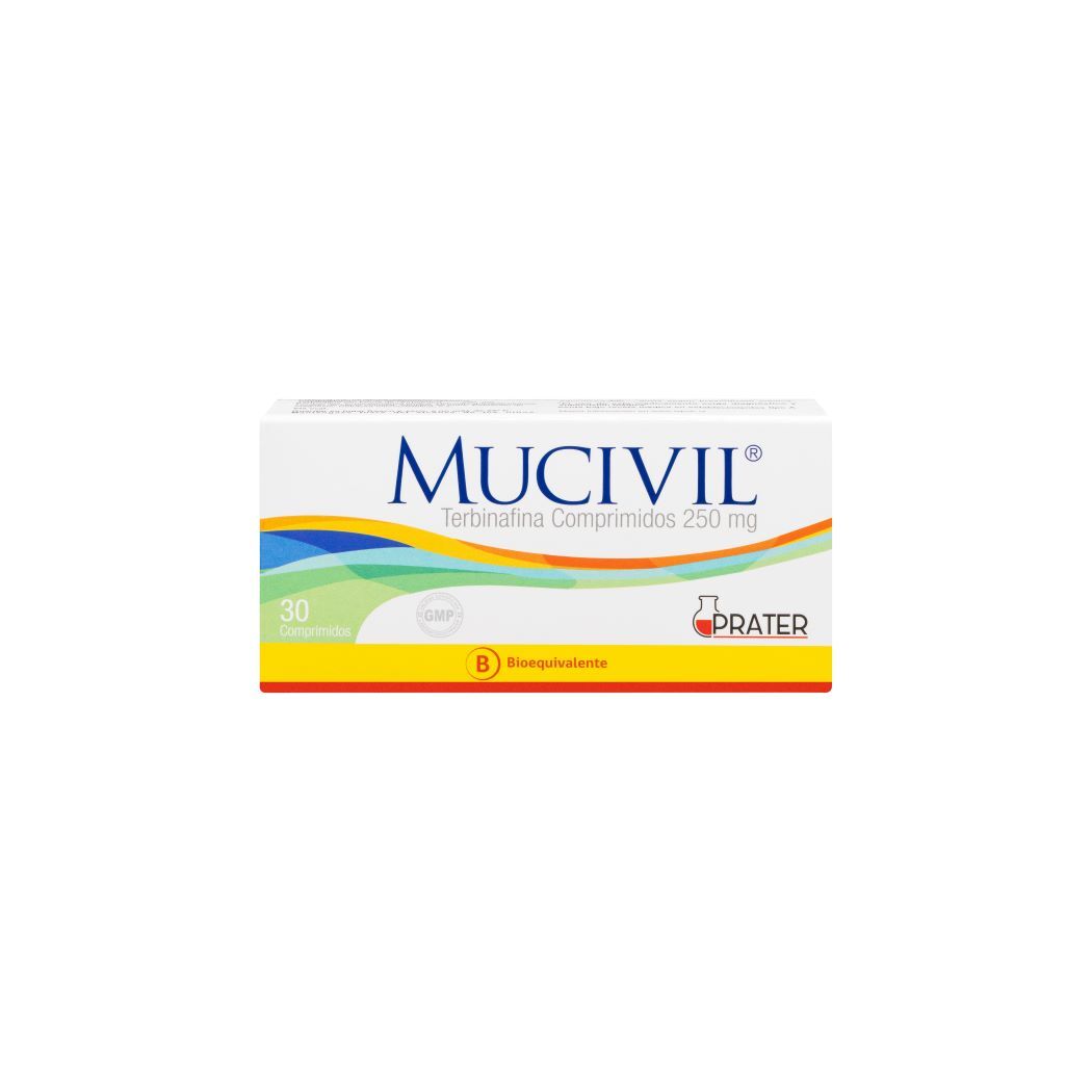 Mucivil (B) Terbinafina 250mg 30 Comprimidos