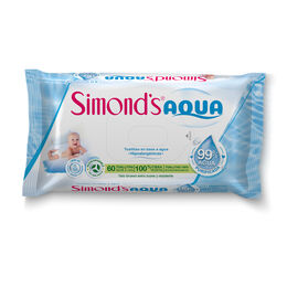 Simonds Toallitas Wipes Aqua 60 Unidades