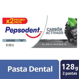Pepsodent Crema Dental Cabon Activa Set 128g