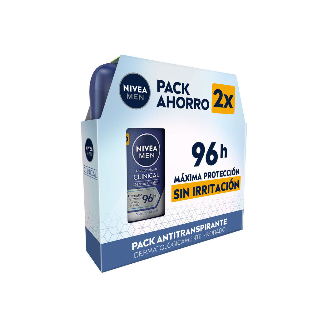 Pack Nivea Clinical Barra Derma Control Masculino 50gr