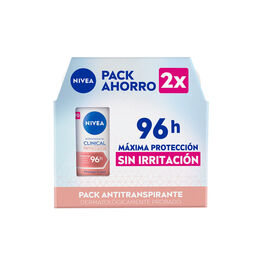 Pack Nivea Clinical Barra Derma Control Femenino 50gr