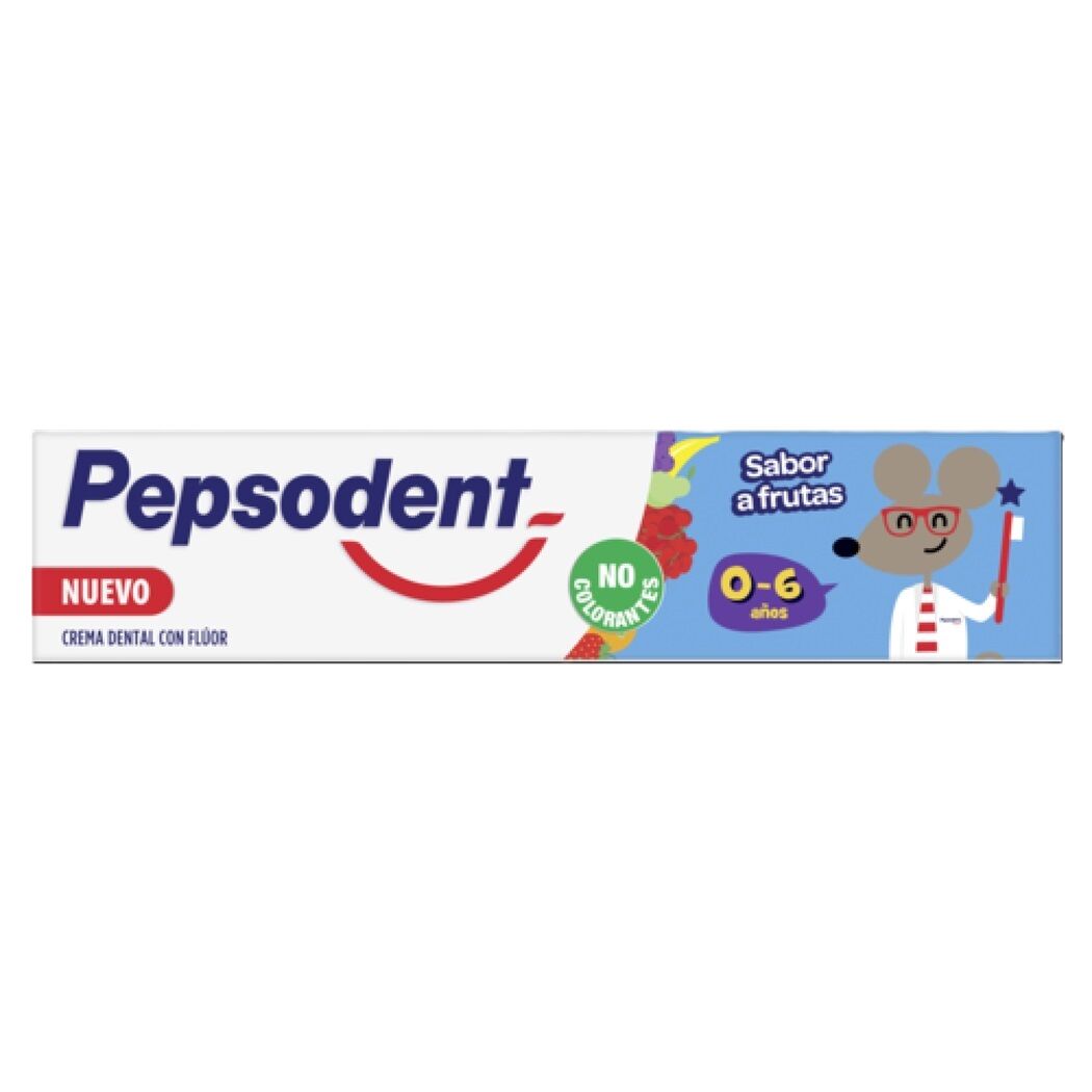 Pepsodent Crema Dental Niños 0 a 6 Años Fruta 90g