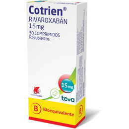 Cotrien (B) Rivaroxaban 15mg 30 Comprmidos Recubiertos