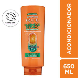 Acondicionador Garnier Fructis Borrador de Daño 650ml Repara Cabello Dañado