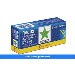Redux (B) Fentermina 37.5mg 30 Comprimidos Recubiertos