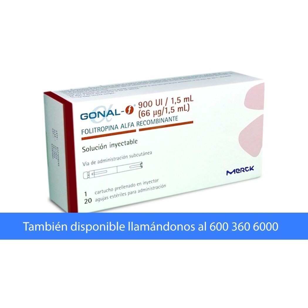 Gonal F Inyector Folitropina Alfa 900UI/1.5ml Inyectable 1 Frasco-Ampolla