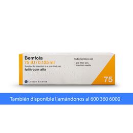 Bemfola Folitropina Alfa 75UI/0.125ml Inyectable 1 Frasco-Ampolla