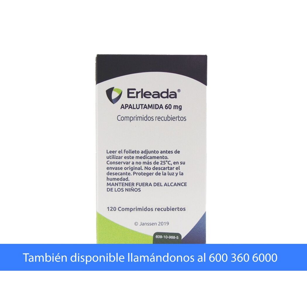 Erleada Apalutamida 60mg 120 Comprimidos Recubiertos
