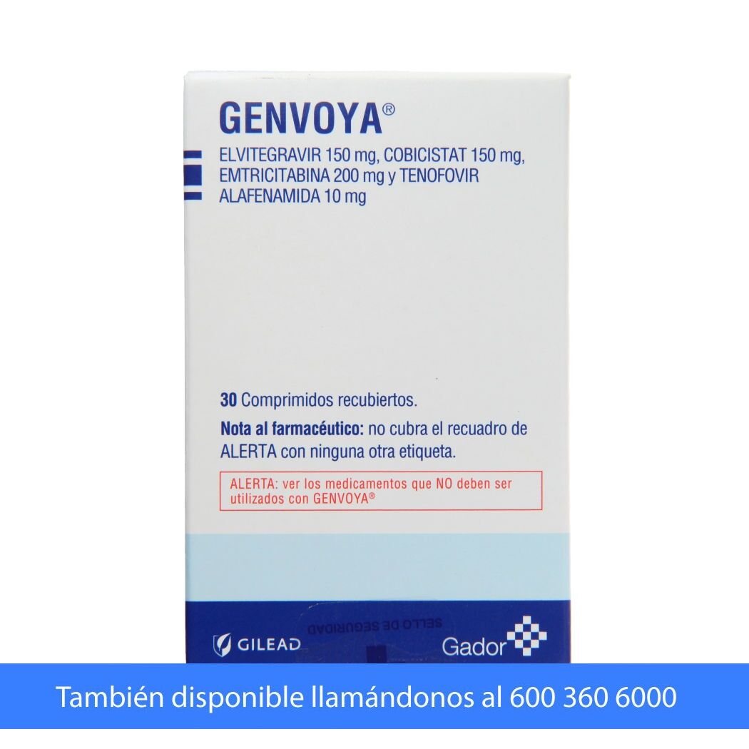 Genvoya 30 Comprimidos Recubiertos